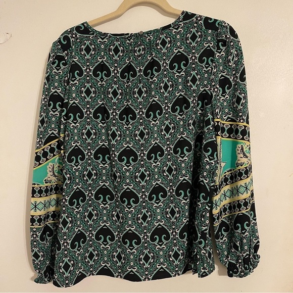 LOFT | Garden Shirred Blouse | Women Petite L - Picture 3 of 9